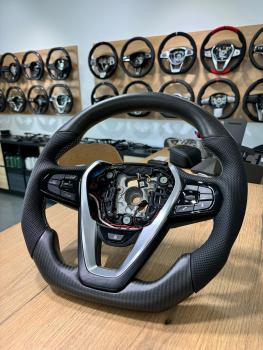 Preview: Carbon Lenkrad für BMW G30 Sport Lenkrad neu Beziehen Preview: BMW G30 Sport Carbon Lenkrad